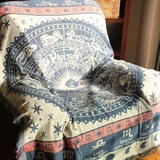 美式乡村波西米亚布艺毯子 沙发巾 沙发盖布 加厚双面线毯