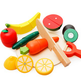 新款木制磁铁水果切切乐儿童男女孩切水果磁性过家家玩具宝宝礼物