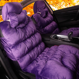 冬季座椅套专用女士全包汽车保暖座垫棉短毛新款座套羽绒毛绒高档