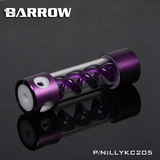 Barrow 合金版多色T病毒水冷圆柱紫色螺旋悬浮水箱205MM LLYKC205