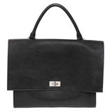 Givenchy女包法国正品代购纪梵希2015款黑色真皮包盖式锁扣手提包