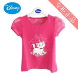 迪士尼disney 专柜正品女童短袖T恤2016新款夏季儿童休闲T恤童装