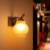 新中式壁灯现代简约铁艺镜前灯卧室床头灯楼梯过道仿古客厅壁灯具