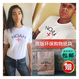 Noah Clothing NYC Logo纯棉欧美潮牌Supreme半短袖十字架男女t恤