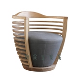 老榆木客厅独特个性单椅沙发时尚全实木单人椅休闲椅子创意家具椅