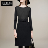 HM ROSE欧洲站新款大码打底裙女式气质职业套装ol连衣裙女