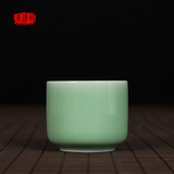 龙泉青瓷陶瓷小茶杯子紫砂普洱茶盏功夫茶具品茗杯哥窑一口小酒杯