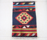 kilim地垫手工编织羊毛地毯美式乡村异域民族风门垫挂毯桌垫柜垫