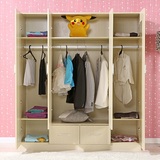 特价简易宜家实木质板式衣柜现代简约2门3门4门儿童卧室整体衣橱