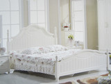 韩式床双人床高档婚床1.5米1.8米大床烤漆床+送两个床头柜