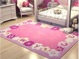 可爱粉色加厚卡通地毯 客厅卧室飘窗儿童房地毯床前地毯定制特价
