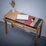 zakka 日式实木桌子 电脑桌 写字台 简约复古 书房办公家具 特价