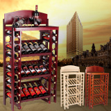 红酒架实木架子木质红酒柜展示架欧式多层创意葡萄全实木酒架摆件