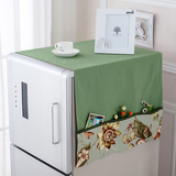华丽莱宏成世纪冰箱罩冰箱盖巾现代多用双开门冰箱巾冰箱防尘罩