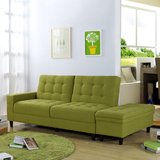 日式简约小户型布艺组合沙发 宜家多功能可折叠带储物组装双人床