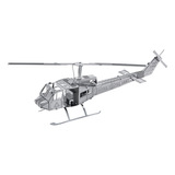 3D金属拼图航空模型直升机成人益智拼装玩具创意新奇特礼物