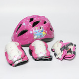 包邮迪士尼儿童轮滑头盔护具套装溜冰鞋滑旱冰滑板自行车骑行护具