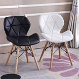 爆款O蔓斯菲尔设计师椅简约时尚休闲塑料椅创意电脑椅子办公餐椅1
