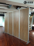 苏州工厂定做办公室隔断墙可活动简易形象墙带轮折叠板式移动屏风
