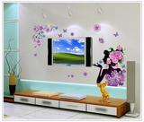 3D立体浪漫花仙子人物墙贴纸卧室床头蝴蝶玫瑰可移除客厅装饰贴画