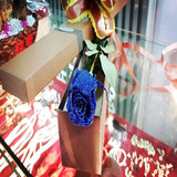 济南鲜花蓝色妖姬1支玫瑰精美包装全城配送蓝玫瑰花束生日玫瑰花