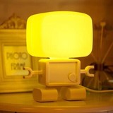 亦生/大头人 机器人台灯 可爱创意声控+光控台灯 床头灯小夜灯