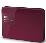 西部数据/WD MyPassportUltra升级版移动硬盘3T 酒红 蓝 黑色