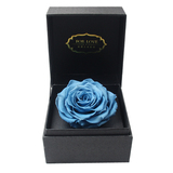 父亲节礼物进口巨型蓝玫瑰永生花礼盒重庆鲜花速递生日礼物包邮