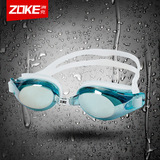 ZOKE 泳镜高清防雾 大框泳镜男 女式防雾高清游泳眼镜 电镀游泳镜