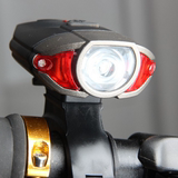 强光自行车灯前灯USB充电防水车头灯头盔灯 夜骑山地车手电筒超亮