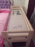 木拼床松木床儿童分床小床带护栏婴儿床加宽加长定做包邮小户型实