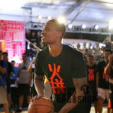 利拉德 林书豪 2015夏季中国行 纯棉短袖火拼T恤 篮球男士球衣衫