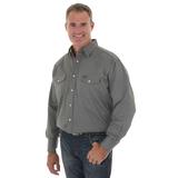 美国直邮Wrangler/威格WR27458男士方领纯色纯棉长袖衬衫