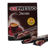 德国进口雅各布斯Jacobs意式特浓Espresso速溶黑咖啡无糖25条包邮