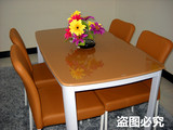 钢化玻璃餐桌椅组合包邮小户型时尚洽谈桌简约现代办公客厅桌宜家