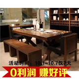 实木餐桌椅组合 小户型餐桌 欧式餐桌 咖啡厅饭店餐桌椅组合定制