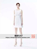 艾薇2016夏季新款女装专柜正品代购无袖荷叶边修身连衣裙I7203001