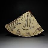 宋代磁州窑人物瓷片古瓷片收藏高古瓷片标本收藏古代瓷器包老保真