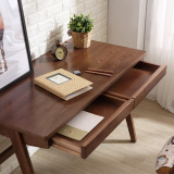 简约现代实木书桌 带抽屉写字台日式小户型办公桌家用电脑桌特价