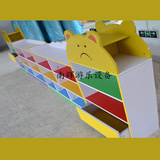 幼儿园木头书报柜子 儿童图书架 木制储物书架 防火板柜子