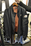 韩国东大门秋冬季棒球领勋章贴章空军飞行员夹克男修身潮外套薄款
