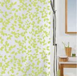 Spirella  绿色树叶 PEVA环保塑料防水防霉 淋浴帘洗手间浴室浴帘