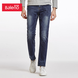 Baleno/班尼路男装裤子 时尚休闲水洗牛仔裤 青年弹力中低腰长裤
