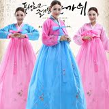 古代韩国宫廷传统古装舞蹈服装大长今朝鲜族韩服民族舞台演出服女