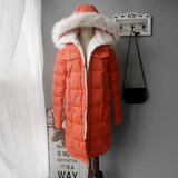 [转卖]PPT泡泡糖正品冬季女装韩版羊羔绒中长款修身连帽棉衣