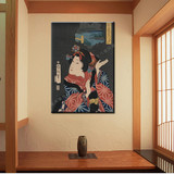 日本装饰画仕女图挂画日本艺妓无框画浮世绘人物装饰画日本料理画