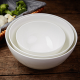 骨瓷简约米饭碗圆形家用韩式陶瓷碗学生泡面碗微波炉日式大碗汤碗