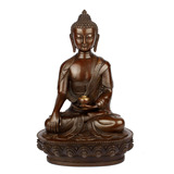 纯铜释迦摩尼佛 尼泊尔三世佛开光纯铜佛像摆件 药师佛 阿弥陀佛