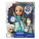 迪士尼冰雪奇缘雪亮爱莎公主唱歌娃娃雪宝女孩玩具六一儿童节礼物