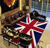 欧式米字旗英伦风时尚卧室脚垫飘窗垫子可定做客厅大地毯玄关门垫